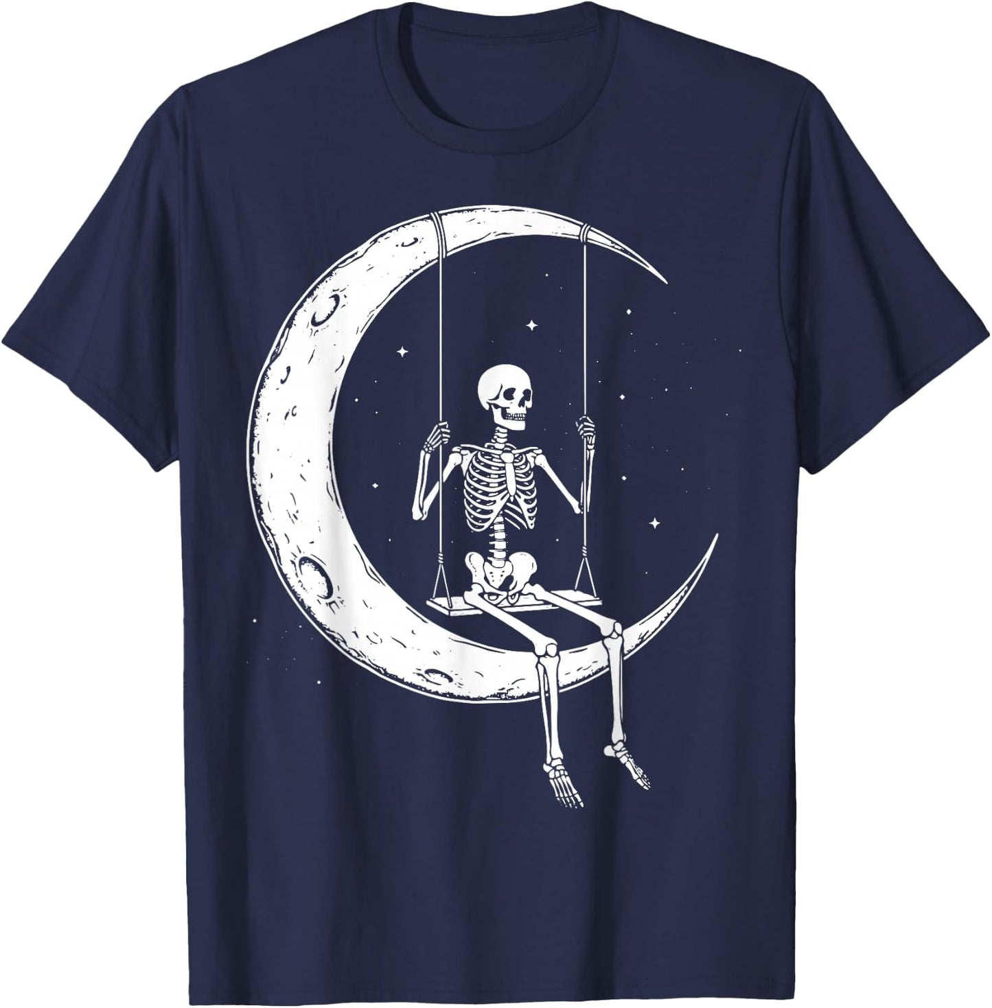 Skeleton Moon Swing T-Shirt - T-Shirt | Navy