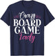 Crazy Board Game Lady Board Game T-Shirt - T-Shirt | Navy