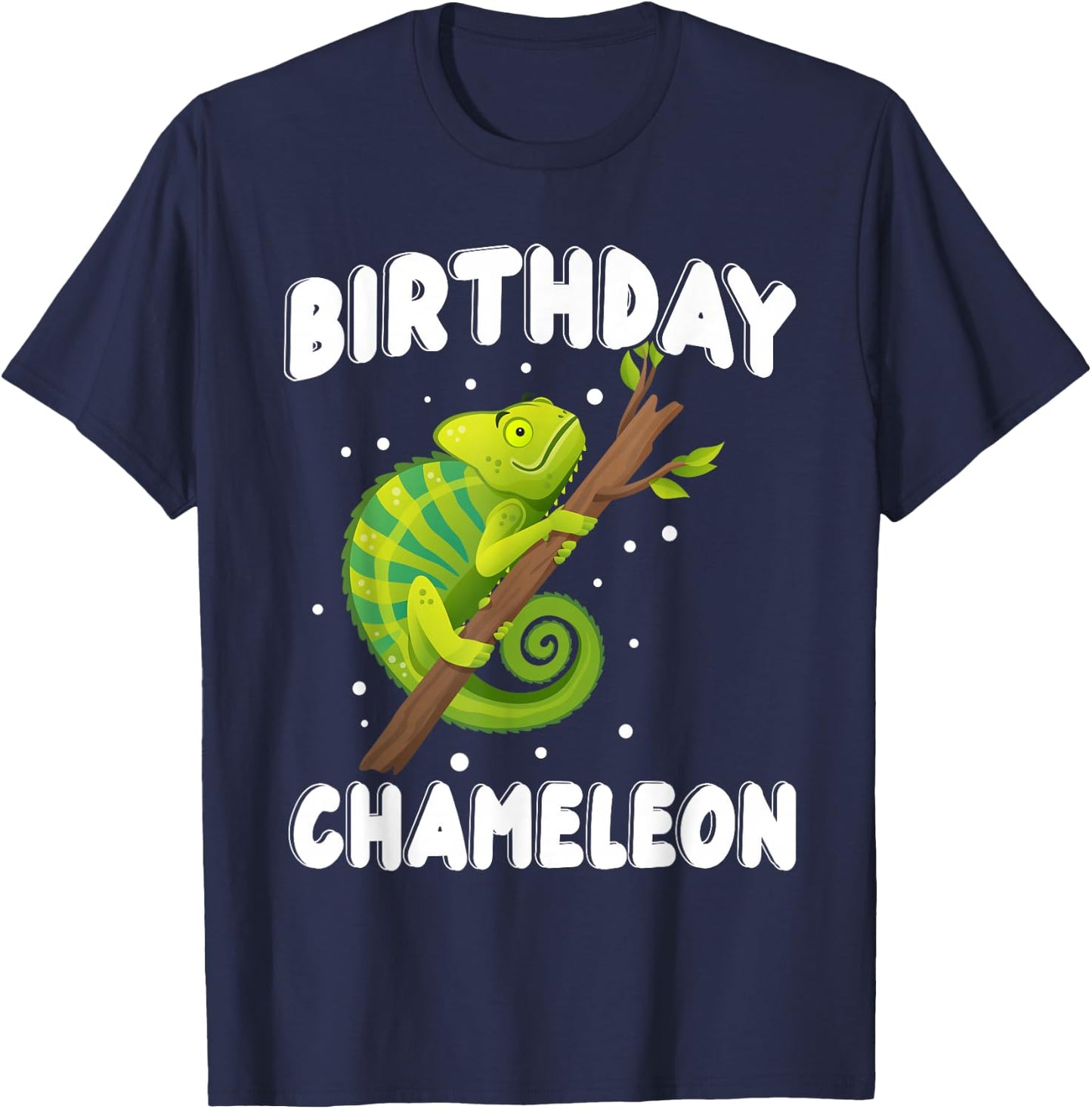 Birthday Chameleon T-Shirt - T-Shirt | Navy