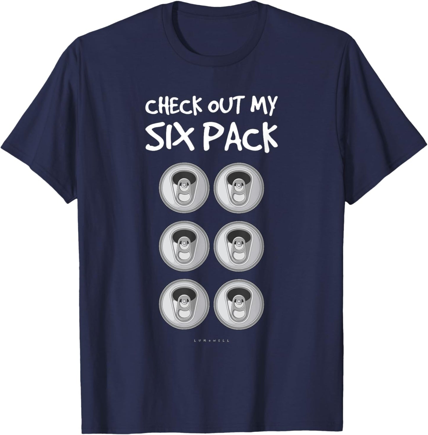 Check Out My Six Pack Beer . Funny ABS Gym Gift . T-Shirt - T-Shirt | Navy