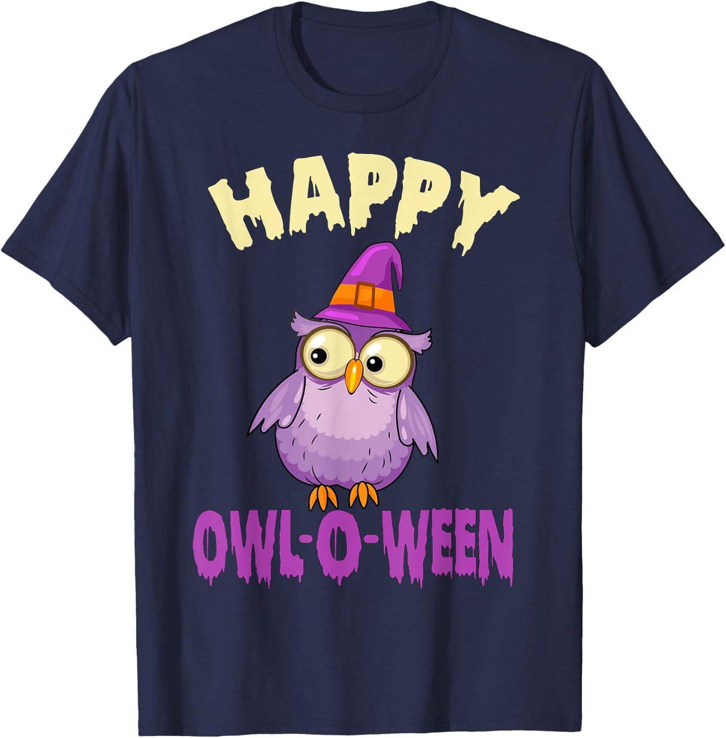 Owl Halloween Costume Toddler Girls Halloween Owl Kids Women T-Shirt - T-Shirt | Navy