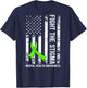 (On Back) Mental Health Awareness Month Fight the Stigma T-Shirt - T-Shirt | Navy