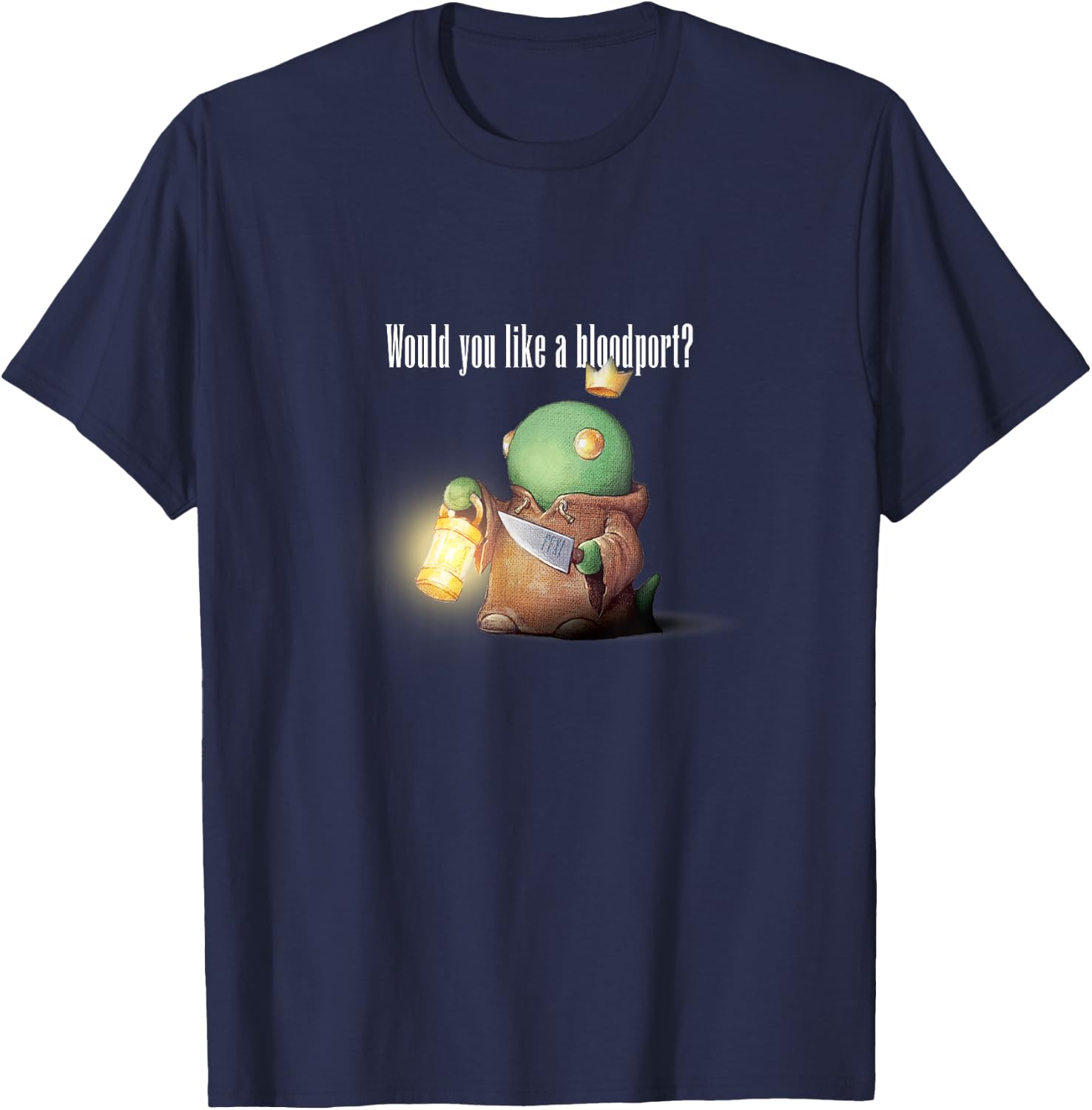 FFXI FF11 MMORPG Would you like a bloodport? T-Shirt - T-Shirt | Navy