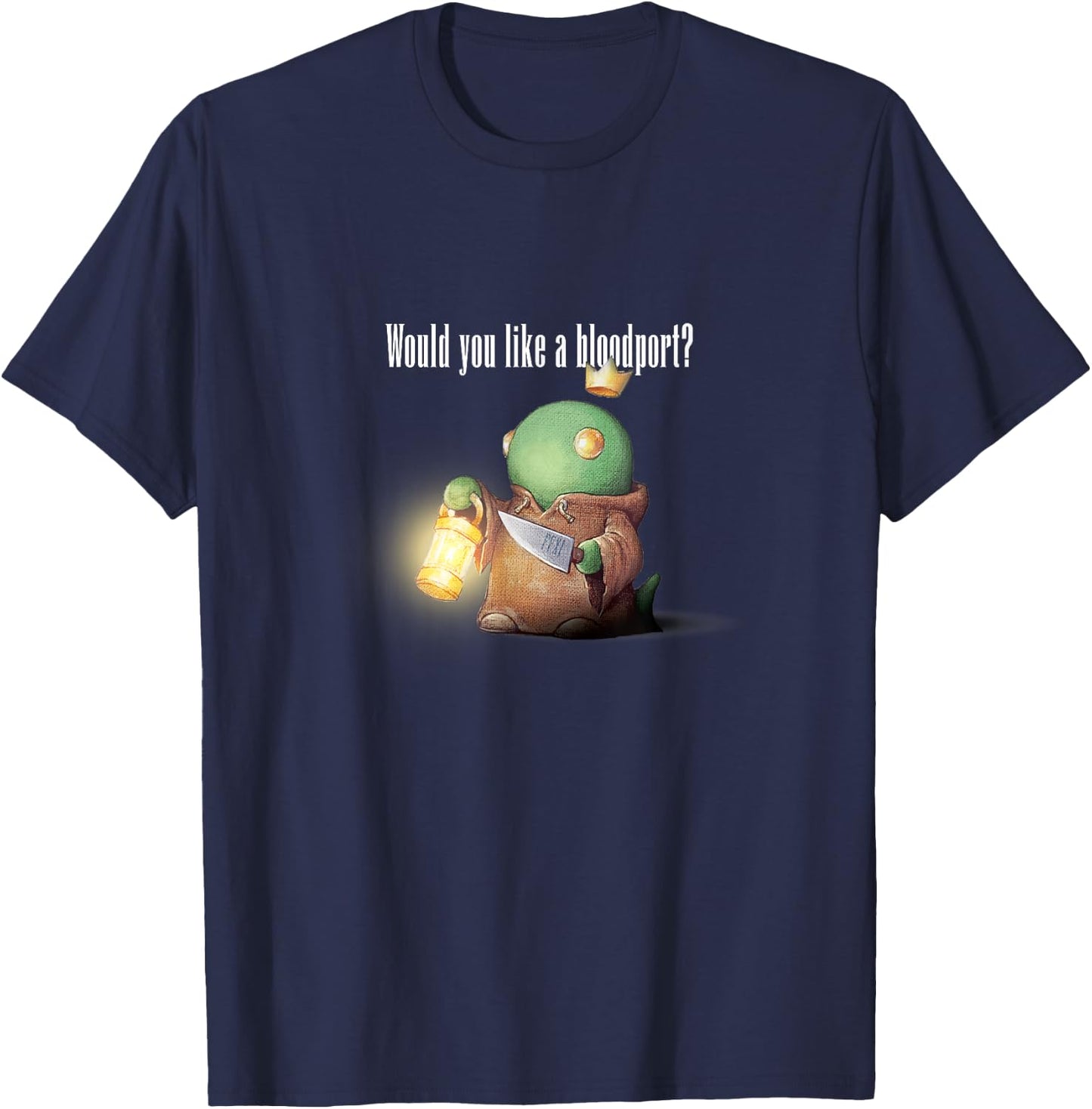 FFXI FF11 MMORPG Would you like a bloodport? T-Shirt - T-Shirt | Navy