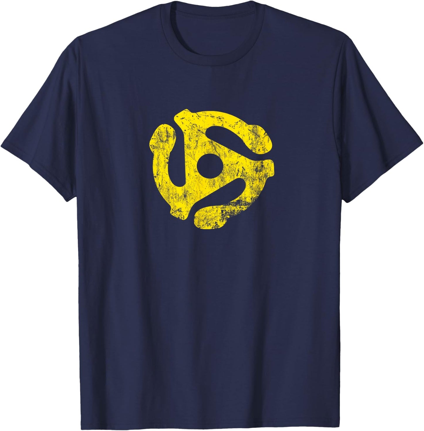 45 RPM Record Adapter T-Shirt - T-Shirt | Navy