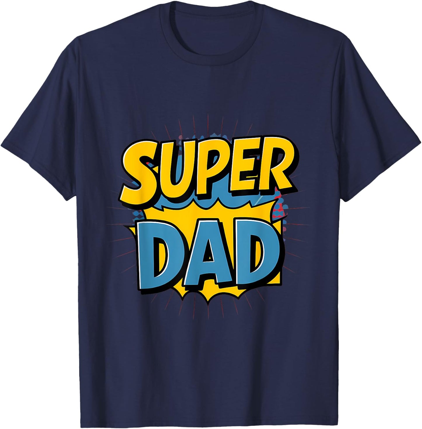 Superdad Funny Superhero Dad Design Costume for Father's Day T-Shirt - T-Shirt | Navy