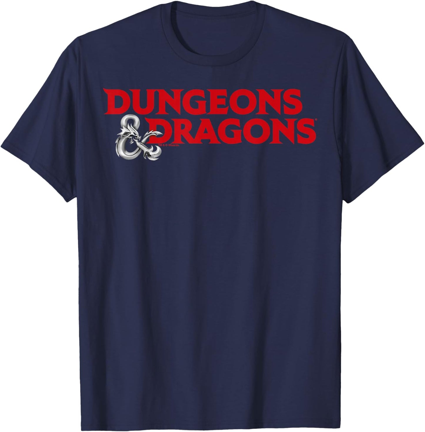 Dungeons & Dragons Red Logo T-Shirt - T-Shirt | Navy