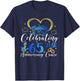 Celebrating 65 Years Anniversary Cruise 65th Anniversary T-Shirt - T-Shirt | Navy