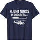 Flight Nursing School Student Future Flight Nurse - -Adults - Black - Small - Short Sleeve T-Shirt - T-Shirt | Navy