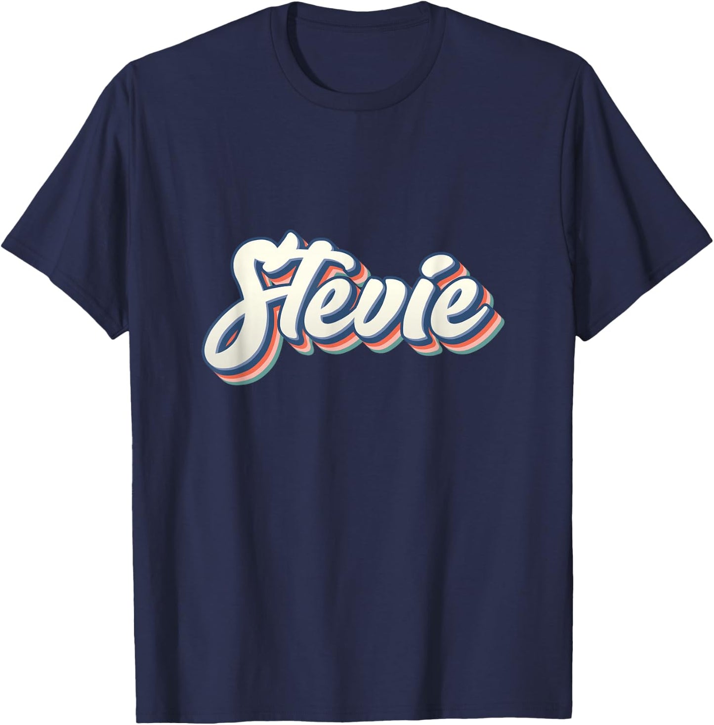 Stevie Youth Women Vintage Men First Name Stevie T-Shirt - T-Shirt | Navy
