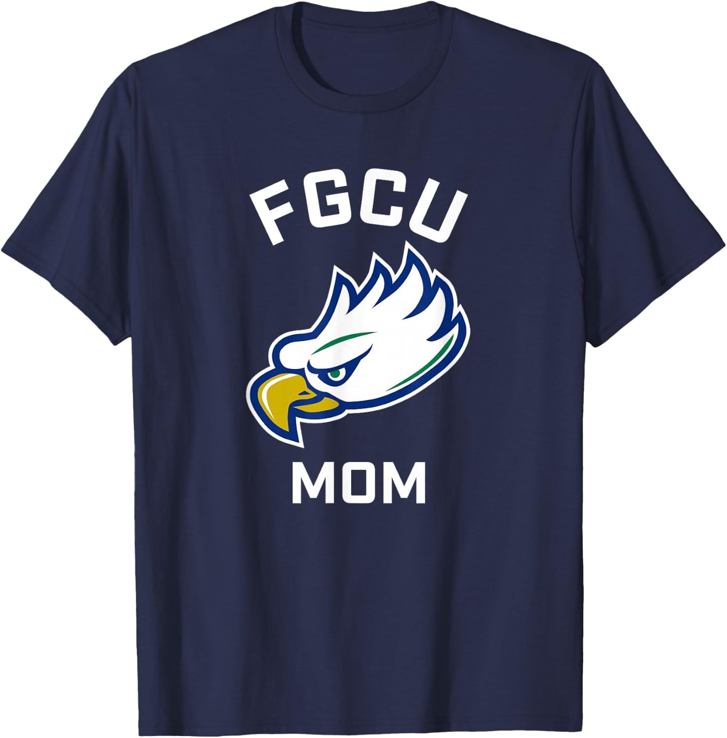 Florida Gulf Coast University FGCU Eagles Arched Mom T-Shirt - T-Shirt | Navy
