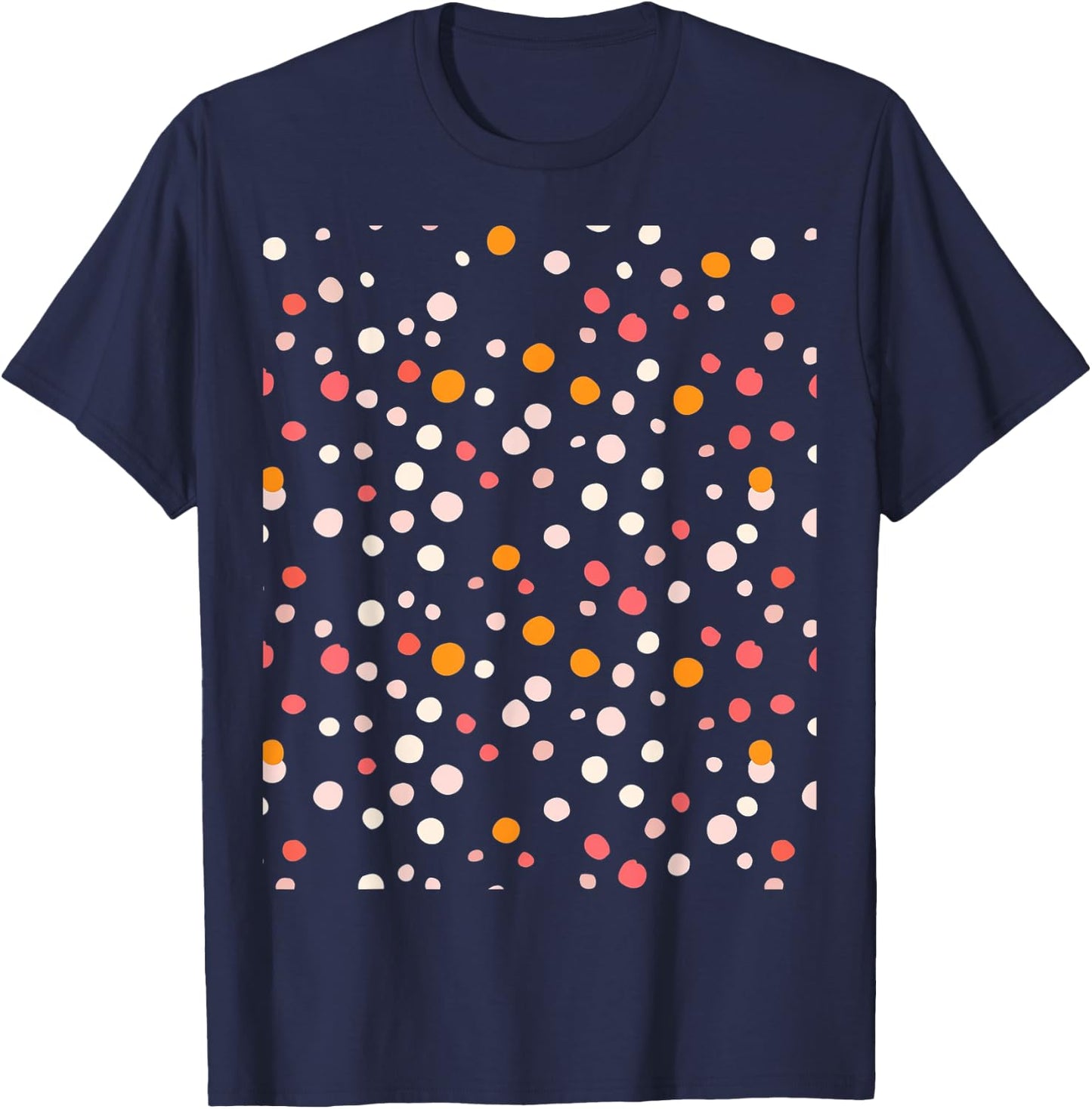 Polka Dot Pattern T-Shirt - T-Shirt | Navy
