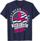 I Wear Pink For My Gigi USA Flag Breast Cancer Awareness T-Shirt - T-Shirt | Navy