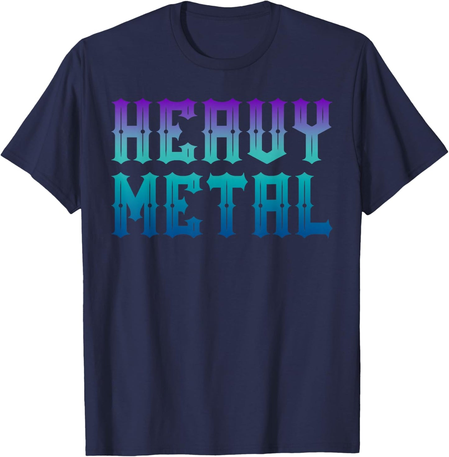 Heavy Metal Music Fan Cool Retro Classic Band T-Shirt - T-Shirt | Navy