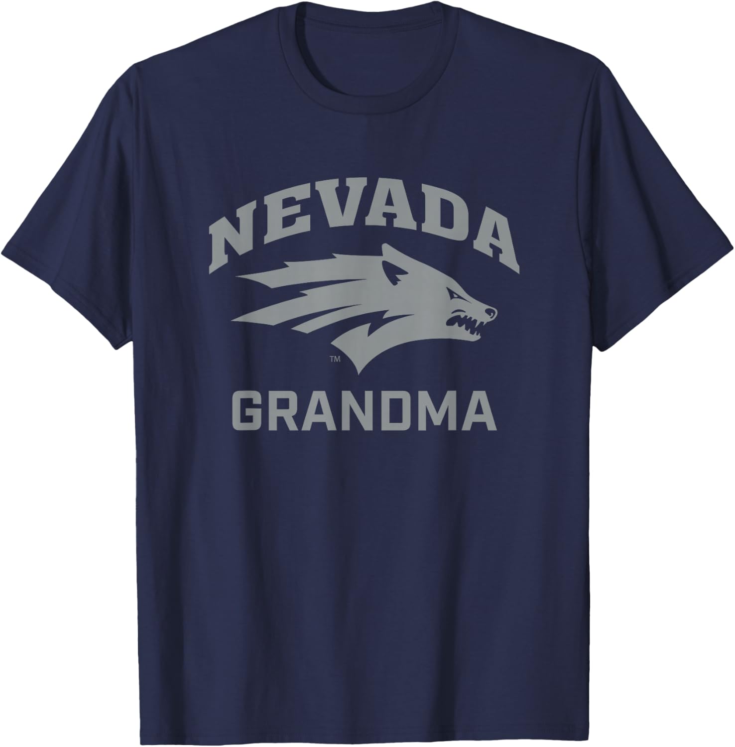 University of Nevada Reno Wolf Pack Arched Grandma T-Shirt - T-Shirt | Navy