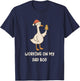 Funny Goose Pregnancy Pregnant Announcement to Husband T-Shirt - T-Shirt | Navy