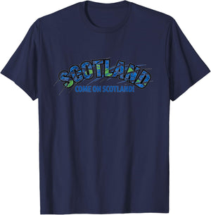 Soccer Fan Shirt 2026 Scotland Come On Scotland T-Shirt - T-Shirt | Navy