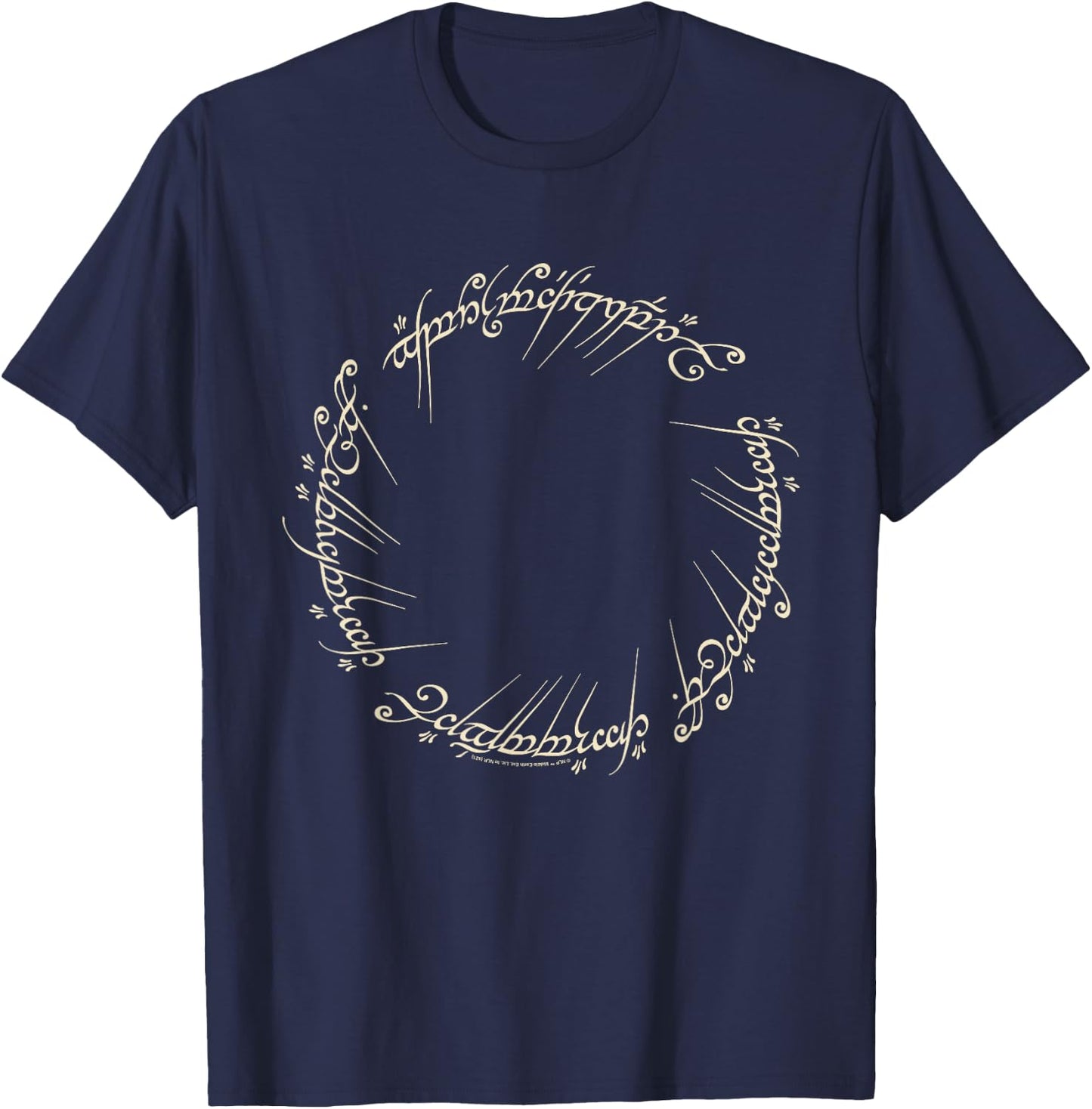 The Lord of The Rings One Ring to Rule Them All T-Shirt - T-Shirt | Navy