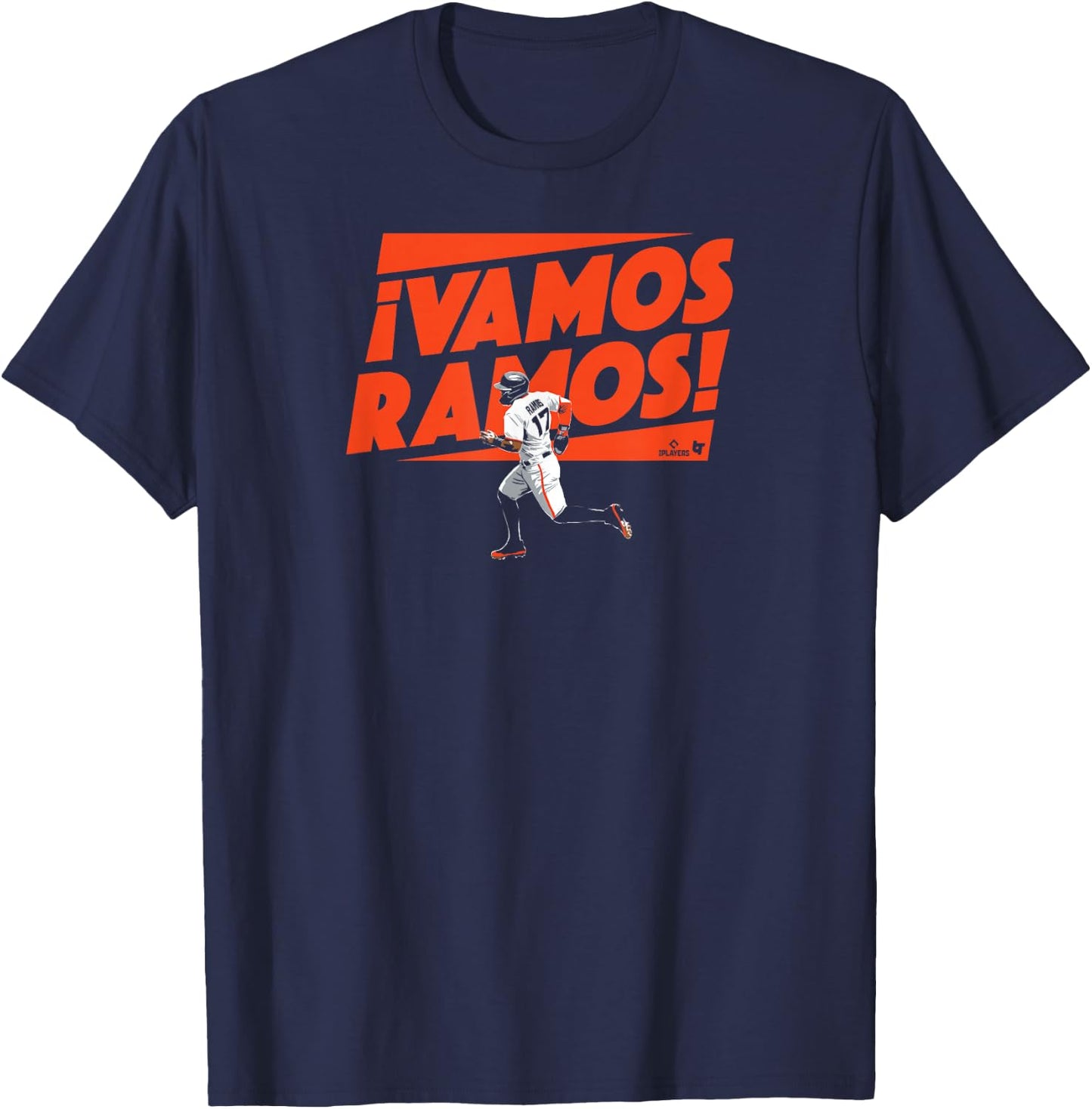 Heliot Ramos: Vamos Ramos - San Fransisco Baseball T-Shirt - T-Shirt | Navy