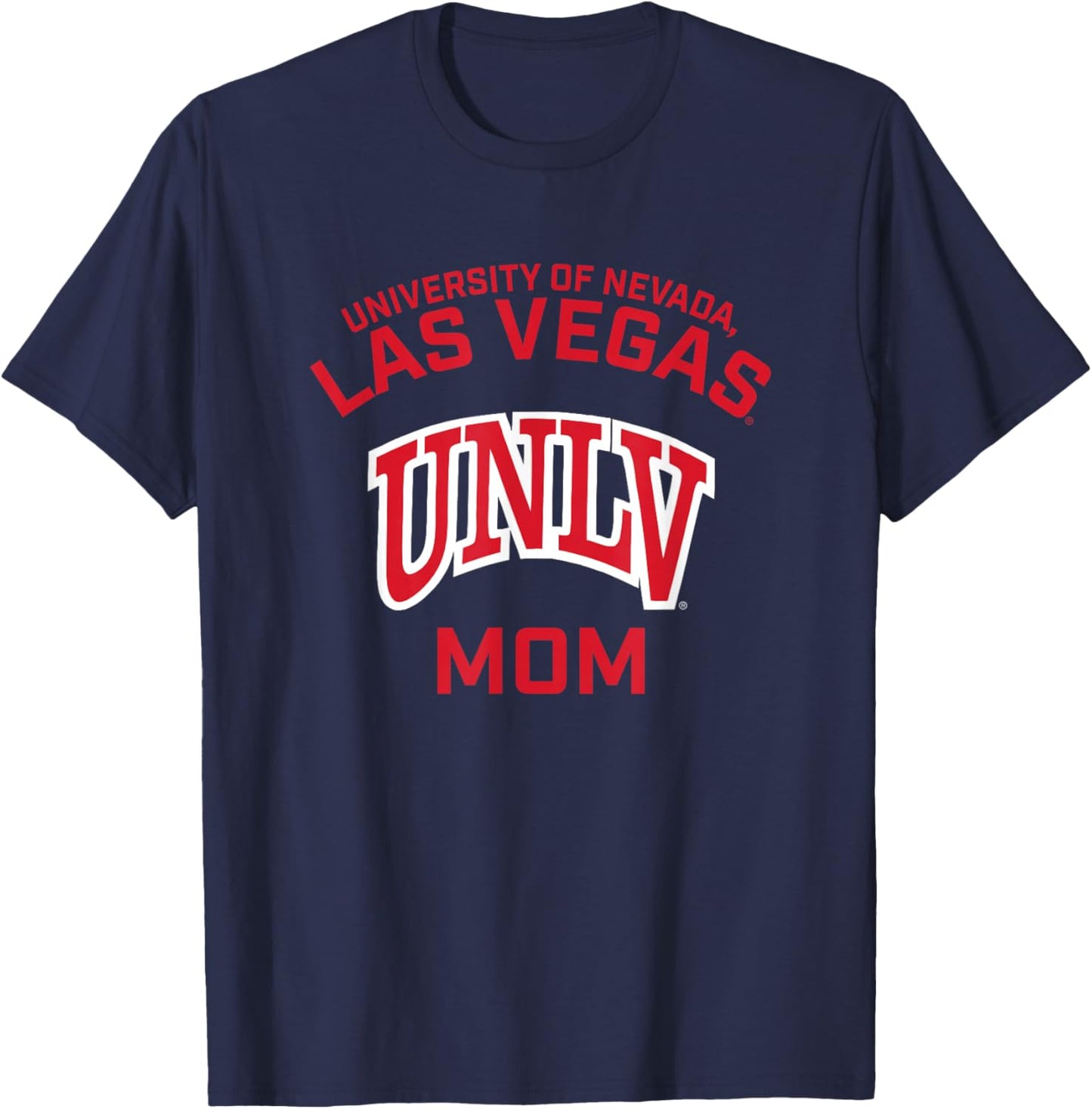 Nevada Las Vegas UNLV Rebels Arched Mom T-Shirt - T-Shirt | Navy