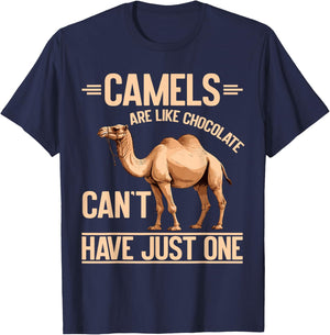 Camels Are Like Chocolate Can’t Have Just One Camel T-Shirt - T-Shirt | Navy