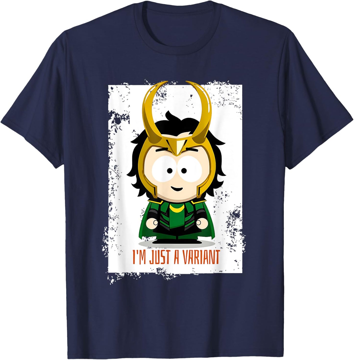 Cute Loki Variant Meme - I'm Just a Variant Chibi Character T-Shirt - T-Shirt | Navy