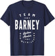 Team Barney Lifetime Member Funny Name Barney T-Shirt - T-Shirt | Navy