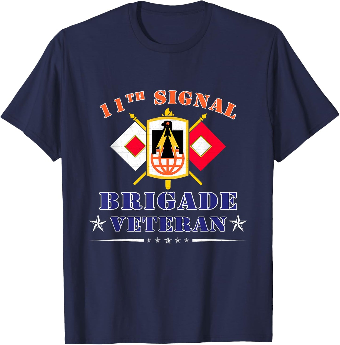 11th Signal Brigade Veteran US Army Signal Corp Fort Hood T-Shirt - T-Shirt | Navy