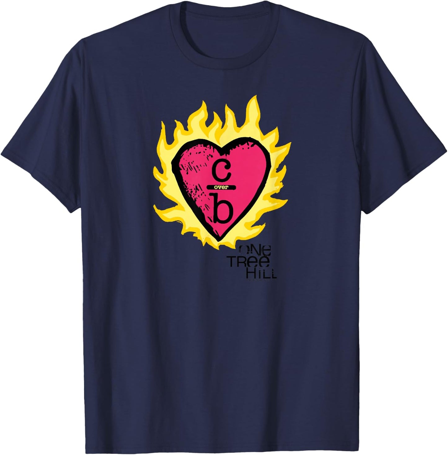 One Tree Hill Clothes Over Bros Heart T-Shirt - T-Shirt | Navy