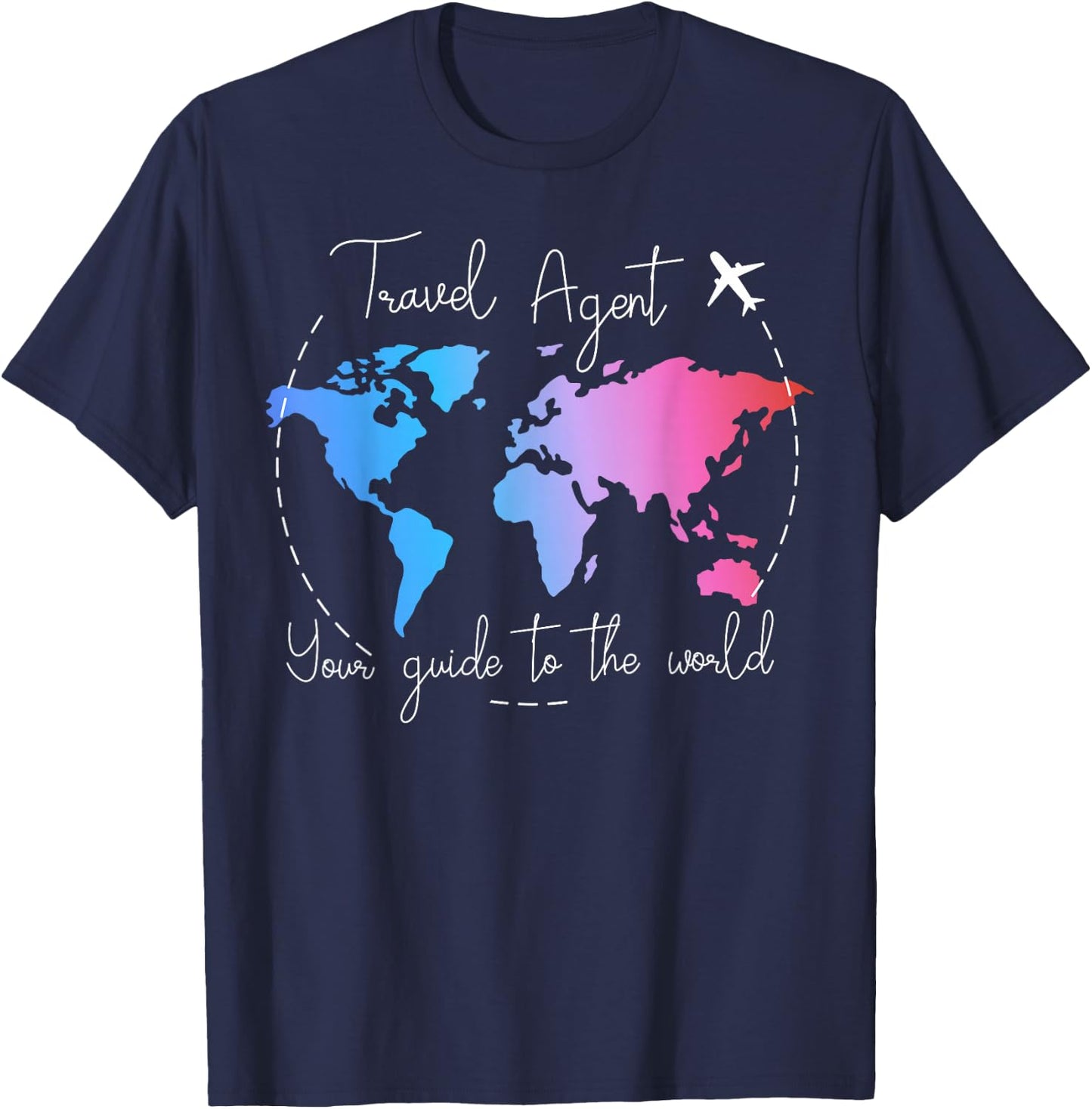 Your Guide To The World - Travel Agent T-Shirt - T-Shirt | Navy