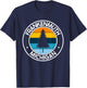 Frankenmuth Michigan MI USA City Pride Retro Sunset T-Shirt - T-Shirt | Navy