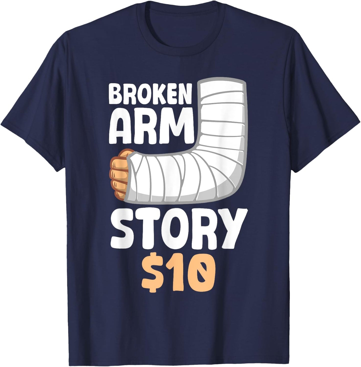 Cool Broken Arm Design Women Kids Elbow Broken Arm T-Shirt - T-Shirt | Navy