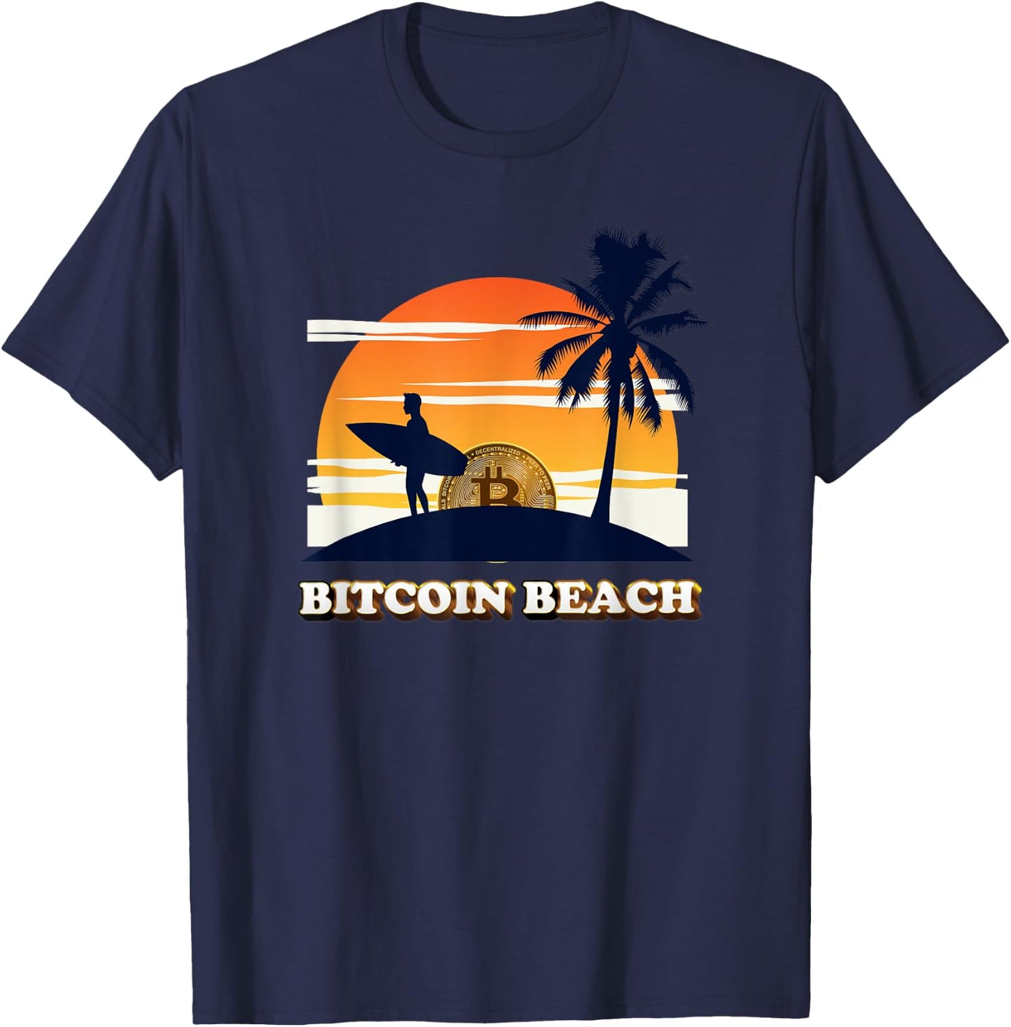 Bitcoin Beach, El Zonte, El Salvador Women Kids T-Shirt - T-Shirt | Navy