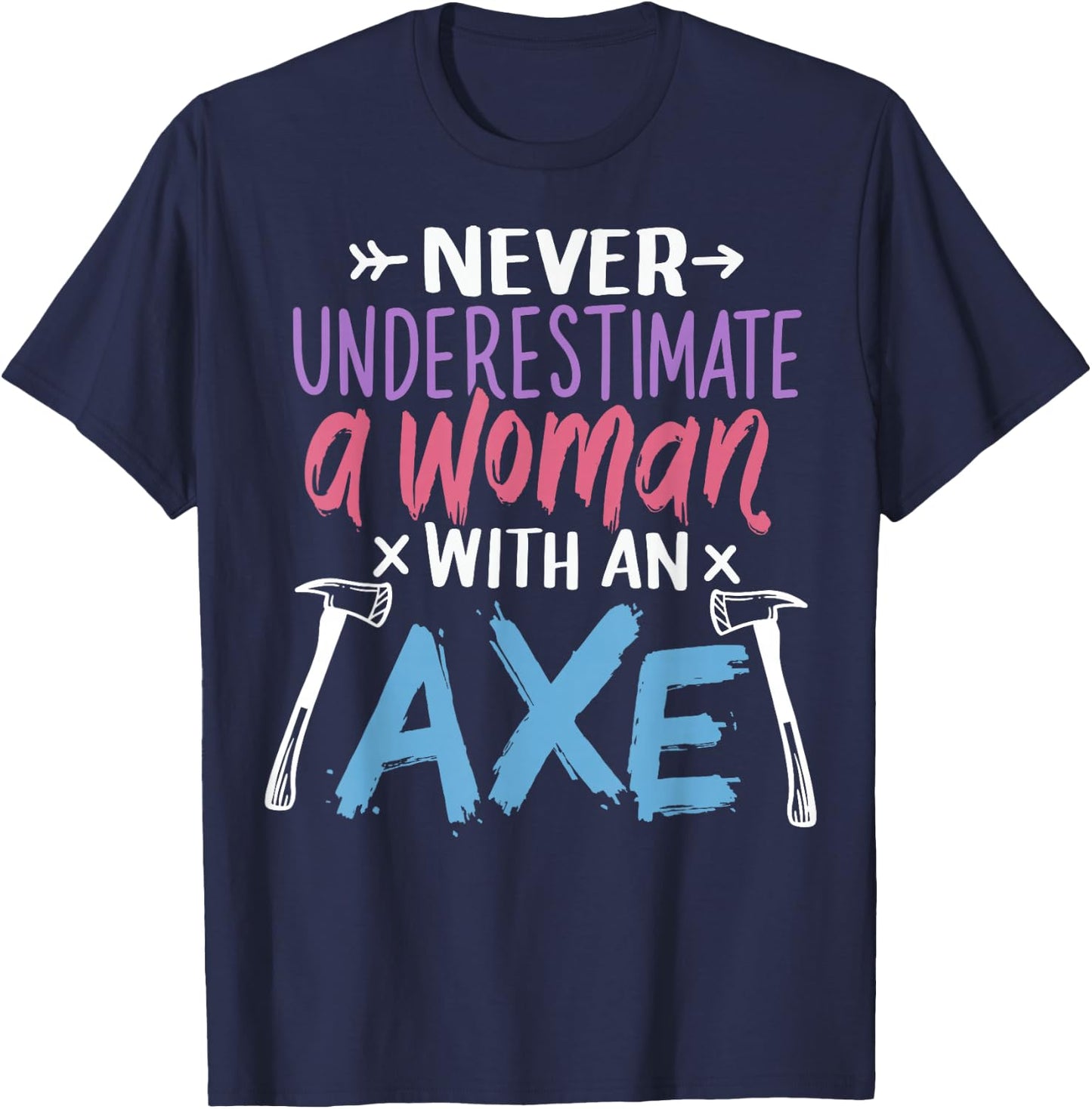 Axe Throwing Lumberjack T-Shirt - T-Shirt | Navy