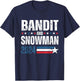 Bandit And Snowman 2024 Election USA Flag T-Shirt - T-Shirt | Navy