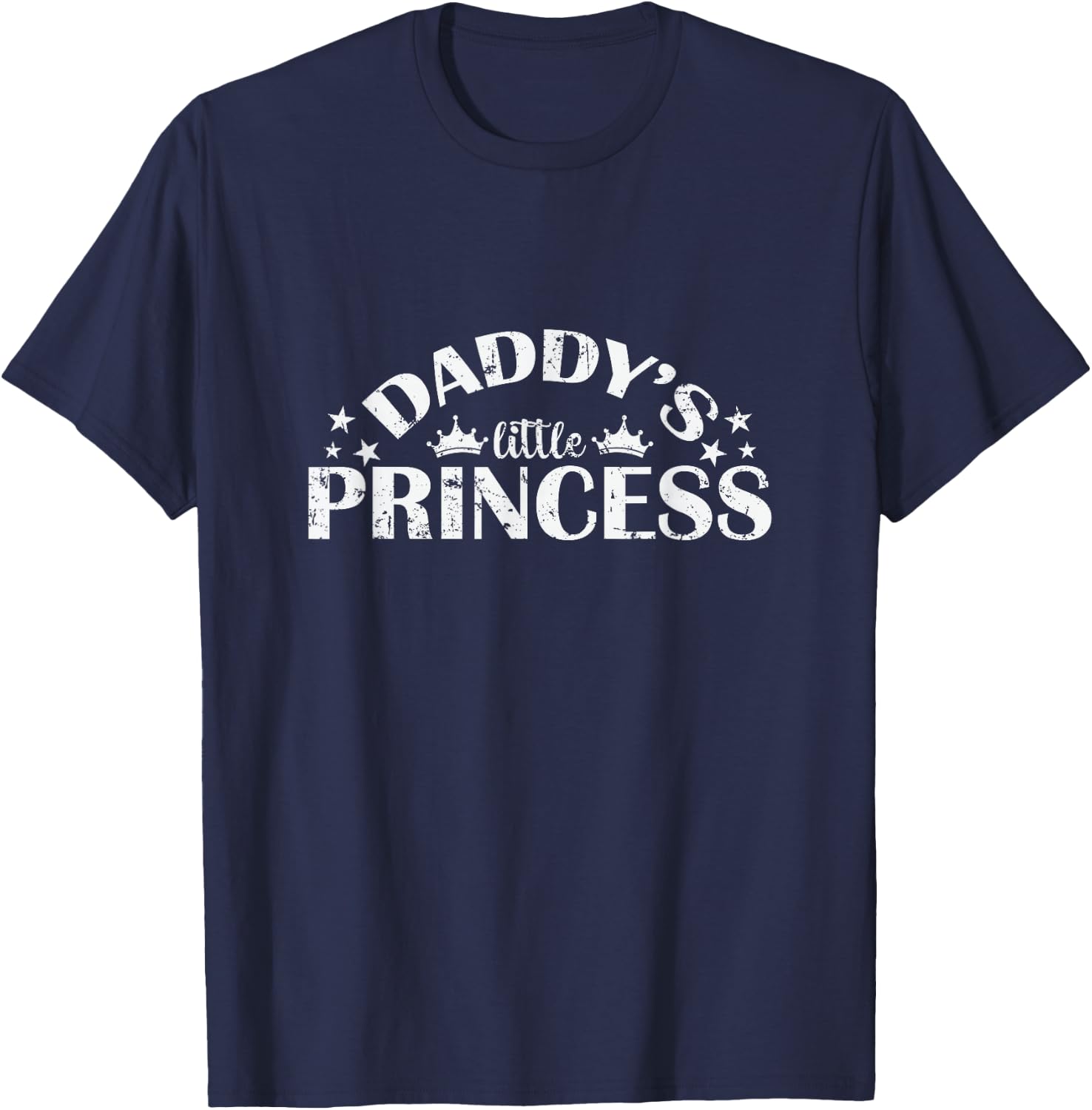 Father and His Little Princess Daddy's Little Princess T-Shirt - T-Shirt | Navy