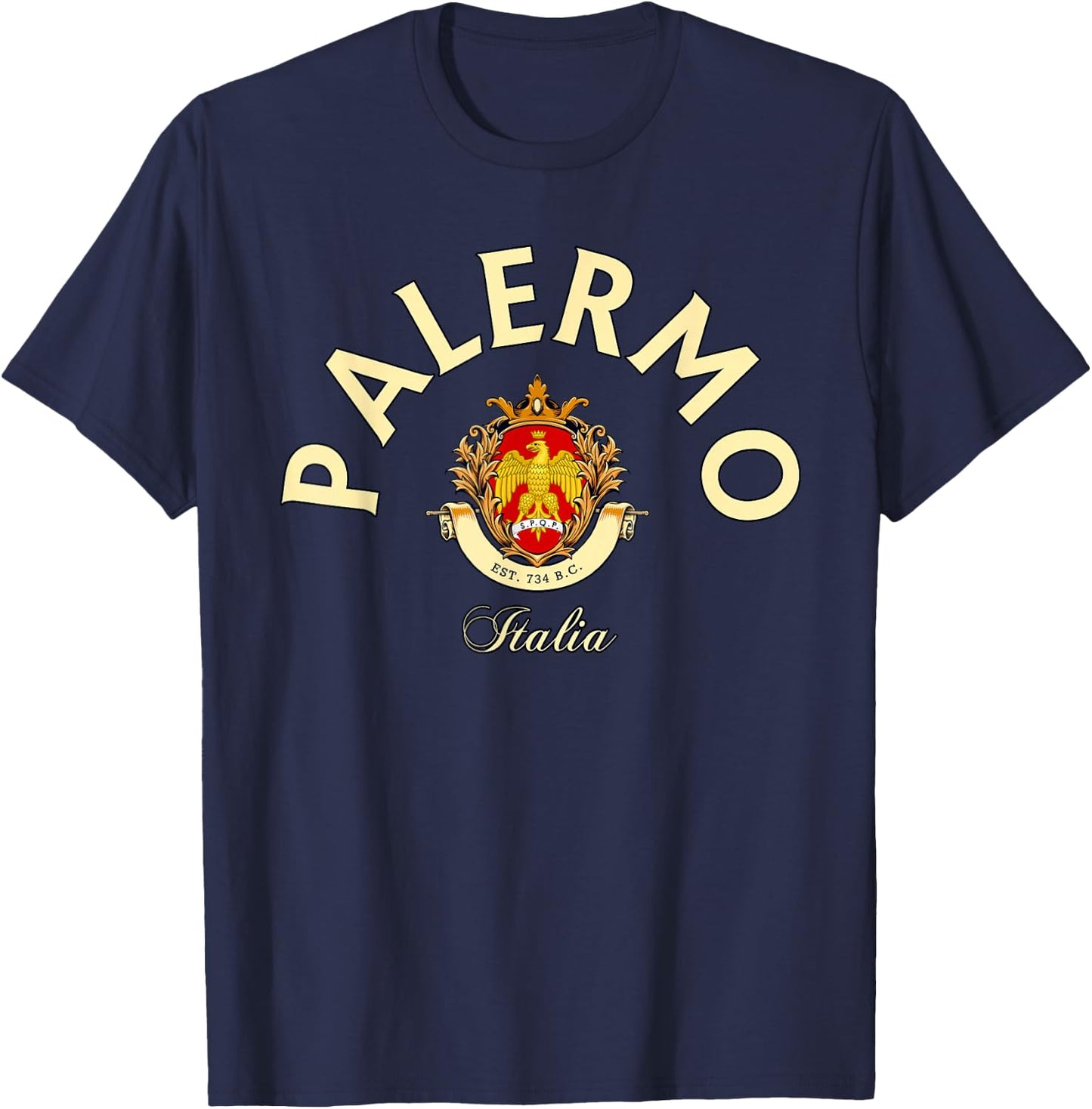 Palermo Italia vacation Palermo trip Palermo fan Palermo T-Shirt - T-Shirt | Navy