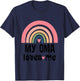 My Oma Loves Me Granddaughter Rainbow T-Shirt - T-Shirt | Navy