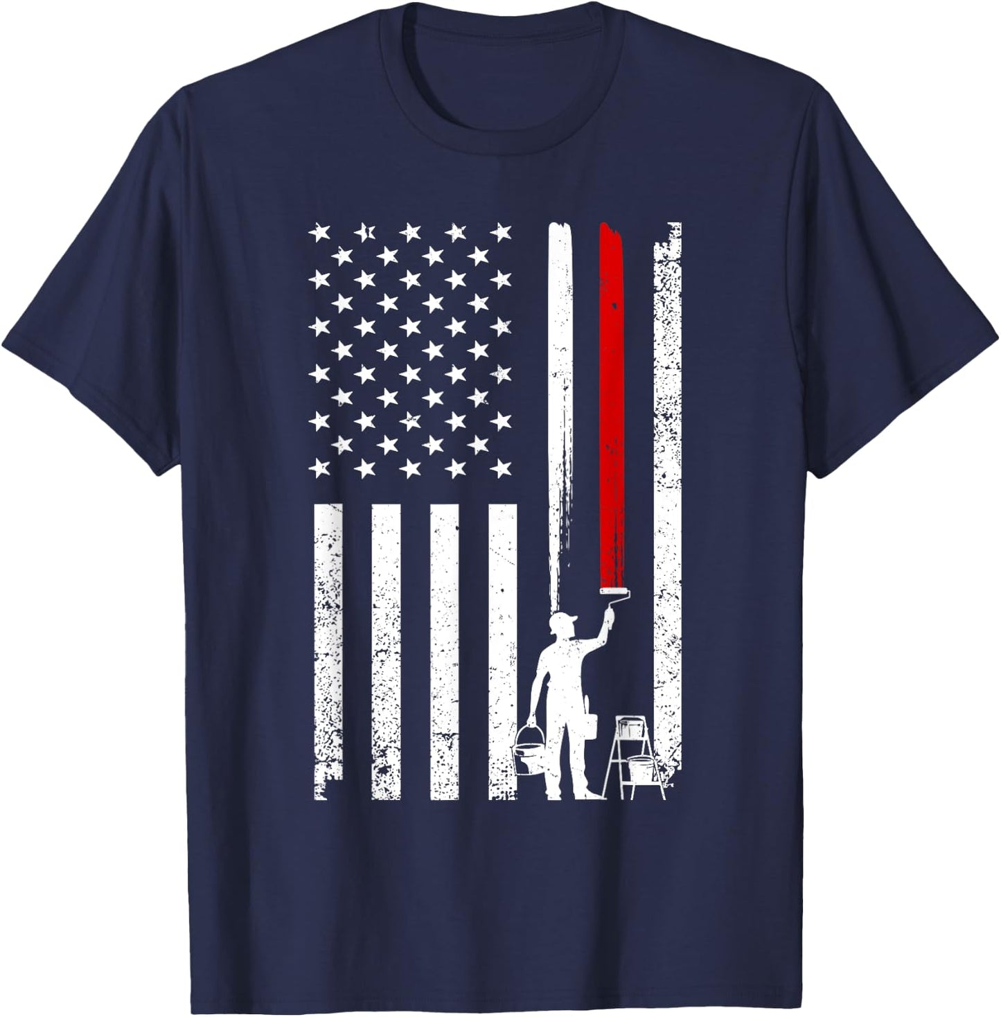 Cool Painter Art Women Painting Job House Painter T-Shirt - T-Shirt | Navy