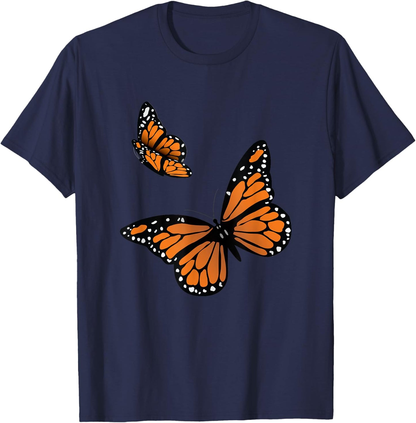 Monarch Butterfly T-Shirt - T-Shirt | Navy