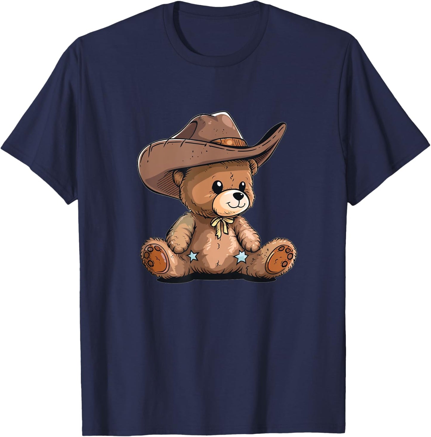 Cute Cowboy Teddy Bear T-Shirt - T-Shirt | Navy