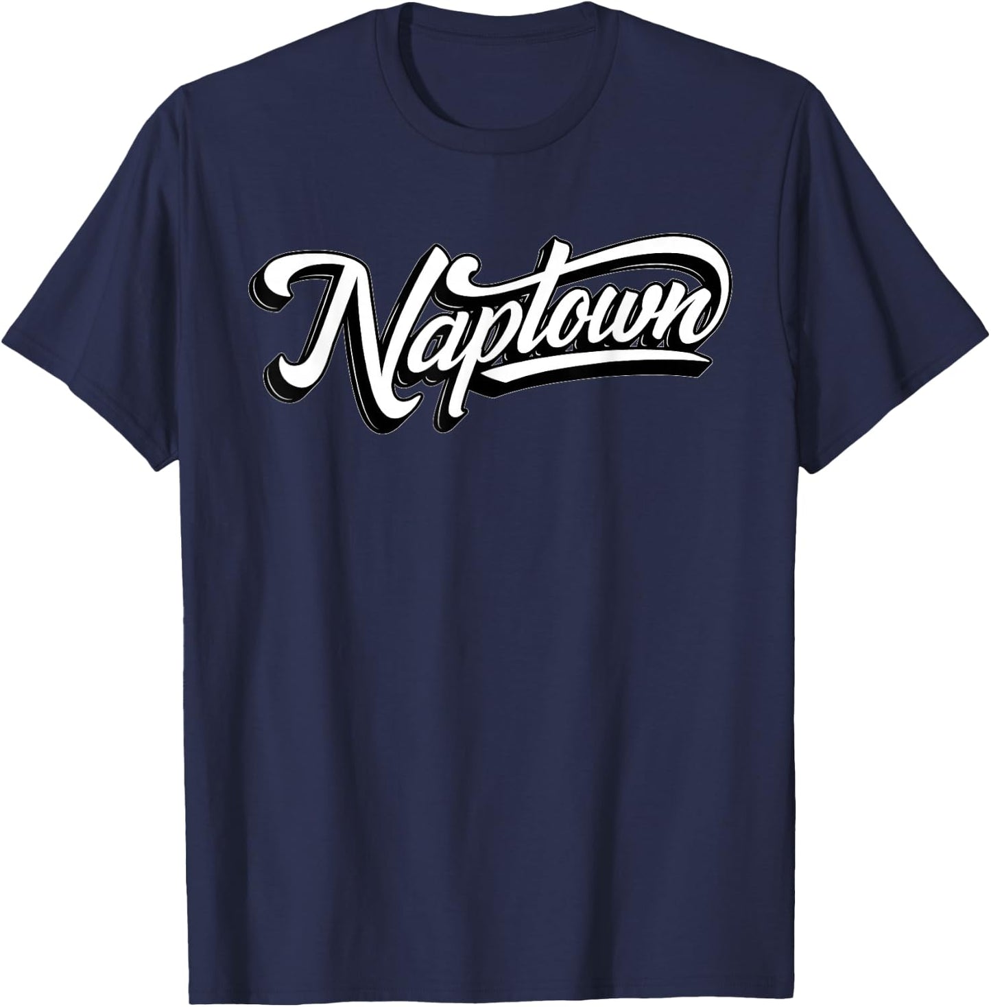 SoIndy's "Naptown" Script Font Indianapolis T-Shirt - T-Shirt | Navy