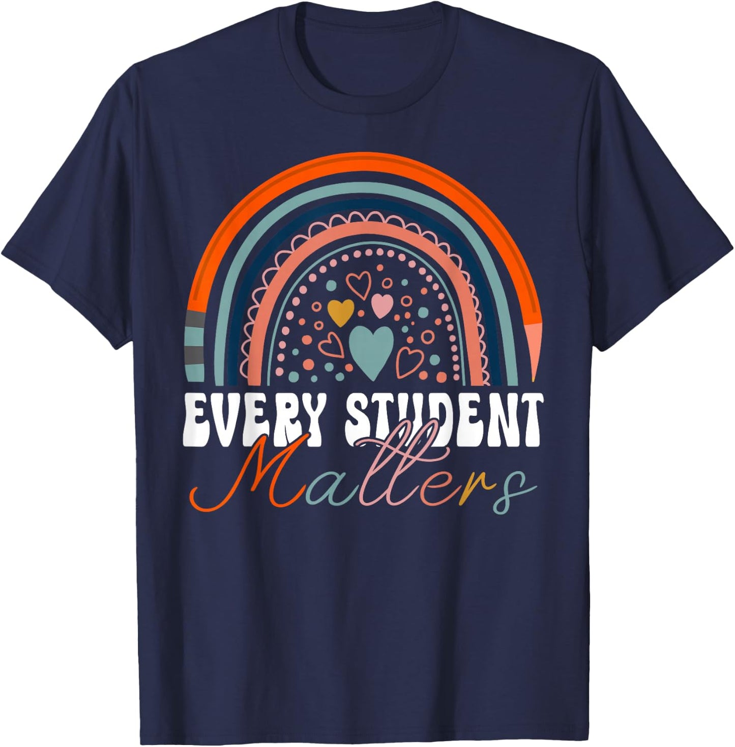 Every Student Matters Paraprofessional Support Teacher T-Shirt - T-Shirt | Navy