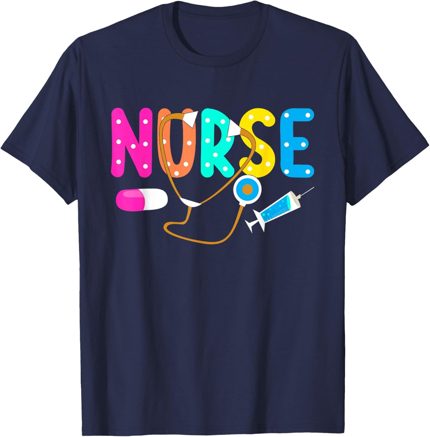 Nurse's Day Nurse Life Happy National Nurses Week 2025 T-Shirt - T-Shirt | Navy