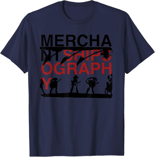 MERCHANT SHIPS OGRAPHY Funny design T-Shirt - T-Shirt | Navy