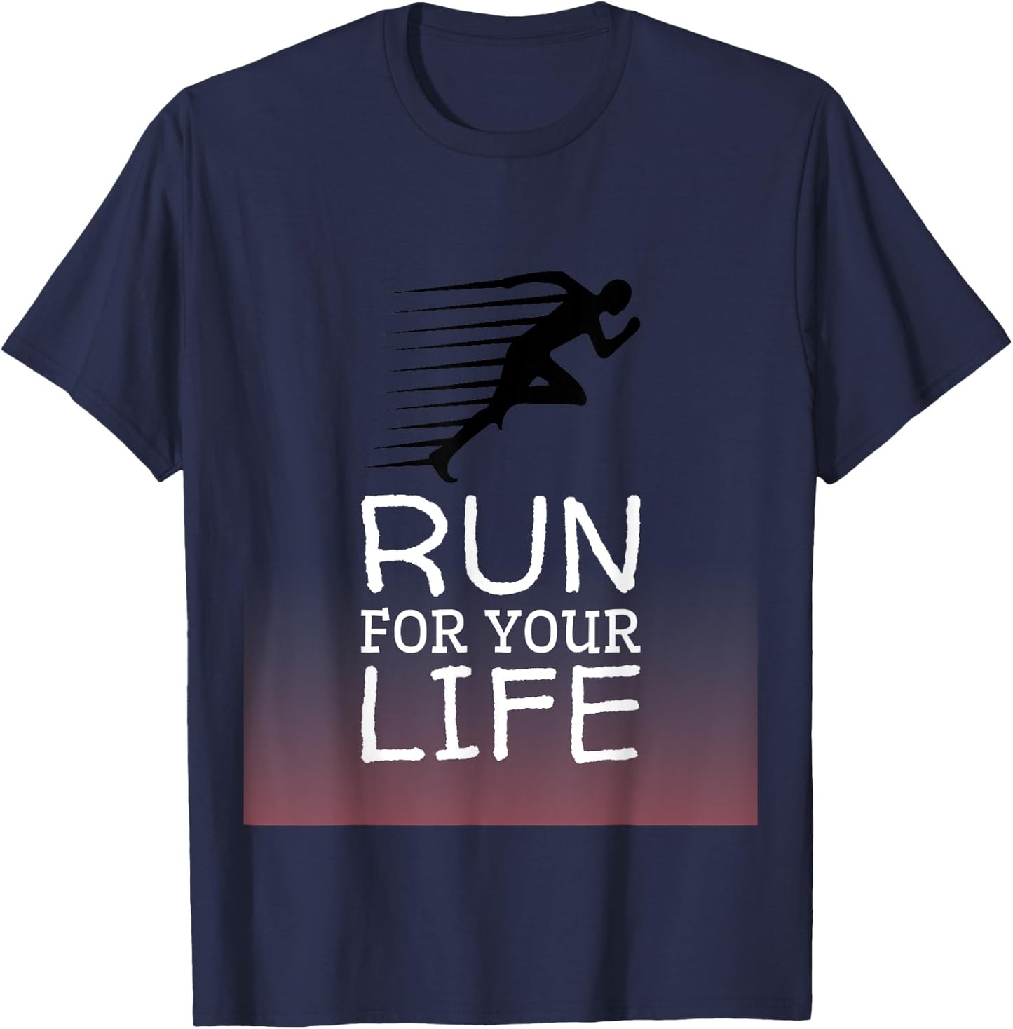 Run for Your LIfe T-Shirt - T-Shirt | Navy