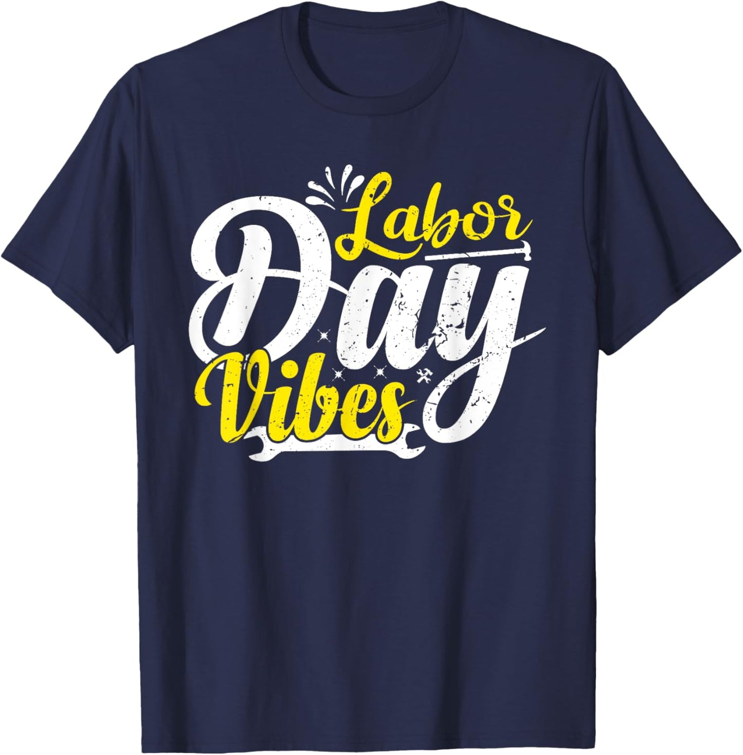 Labor Day Vibes Shirt Patriot Happy Labor Day Men Women Boys T-Shirt - T-Shirt | Navy