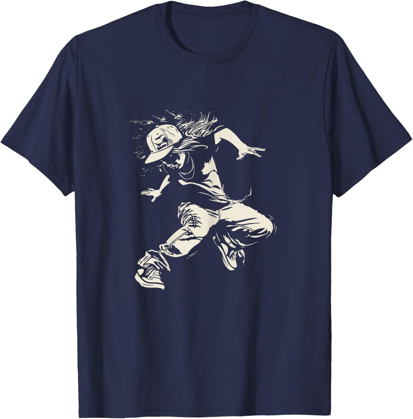 B-Girl Sketch B-Boy Hiphop Culture T-Shirt - T-Shirt | Navy