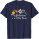 Floral Artwork Art, My Birthstone is a Coffee Bean Saying T-Shirt - T-Shirt | Navy