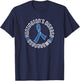 Huntington's Disease Awareness Ribbon Walk T-Shirt - T-Shirt | Navy